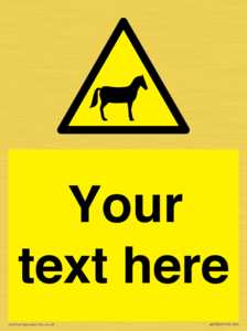 Custom warning horses